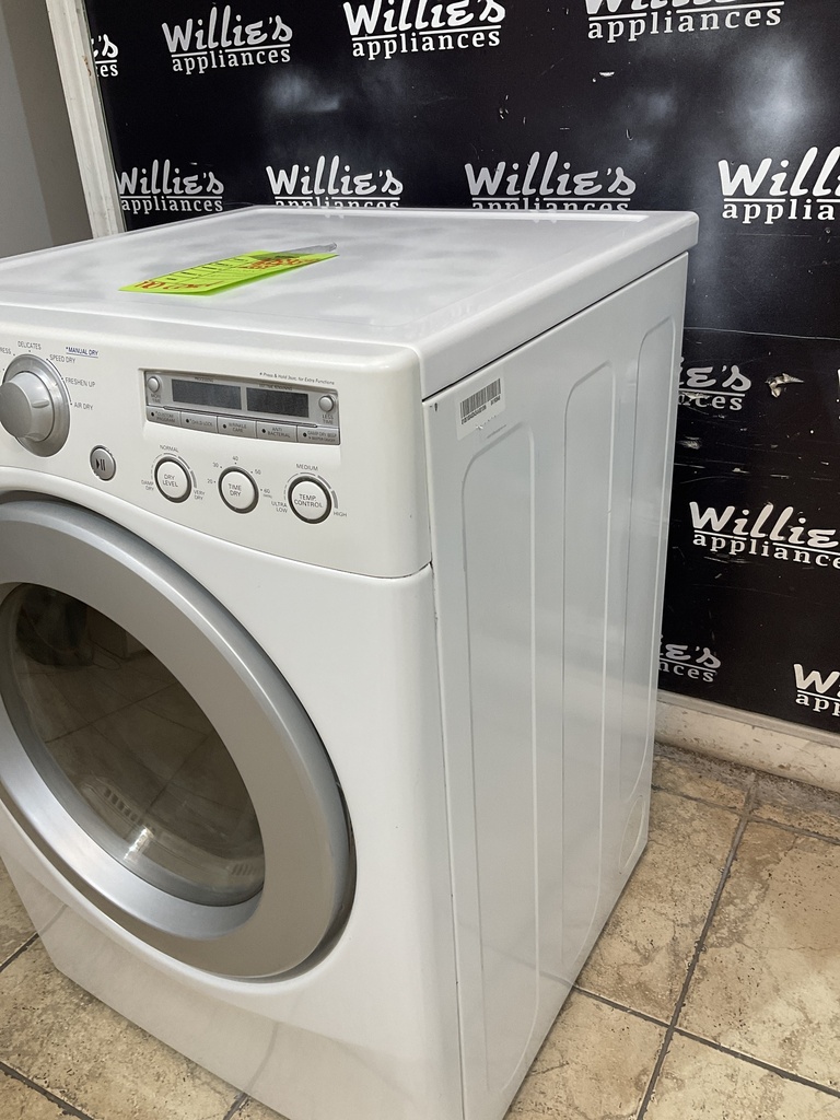 Lg Electric Dryer 220volts (30 AMP) 27inches {no cord} (White) 