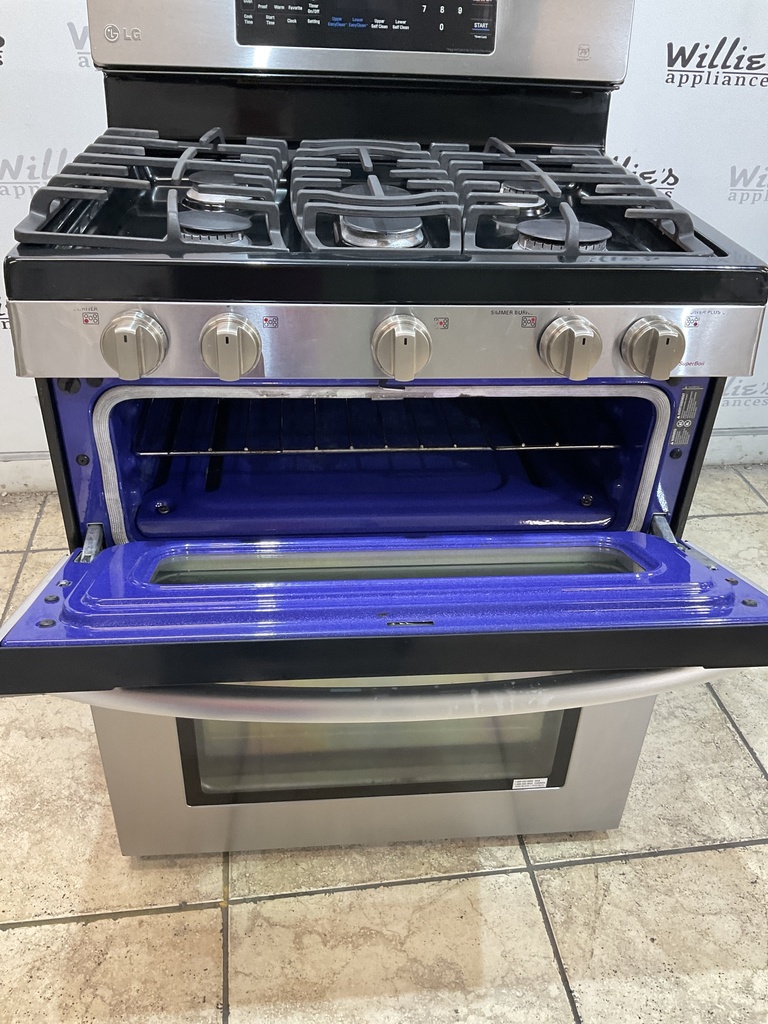 Lg Natural Gas Stove Double Oven 30inches (Stainless Steel) 
