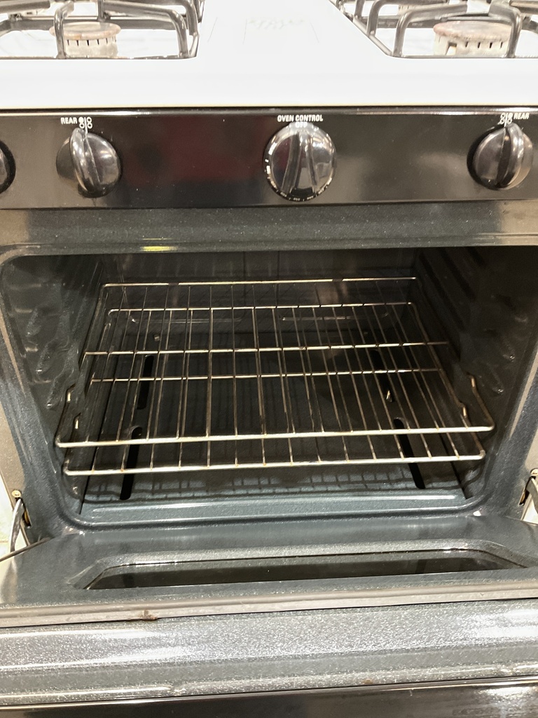 Hotpoint Natural Gas Stove 30inches (White/Black) 