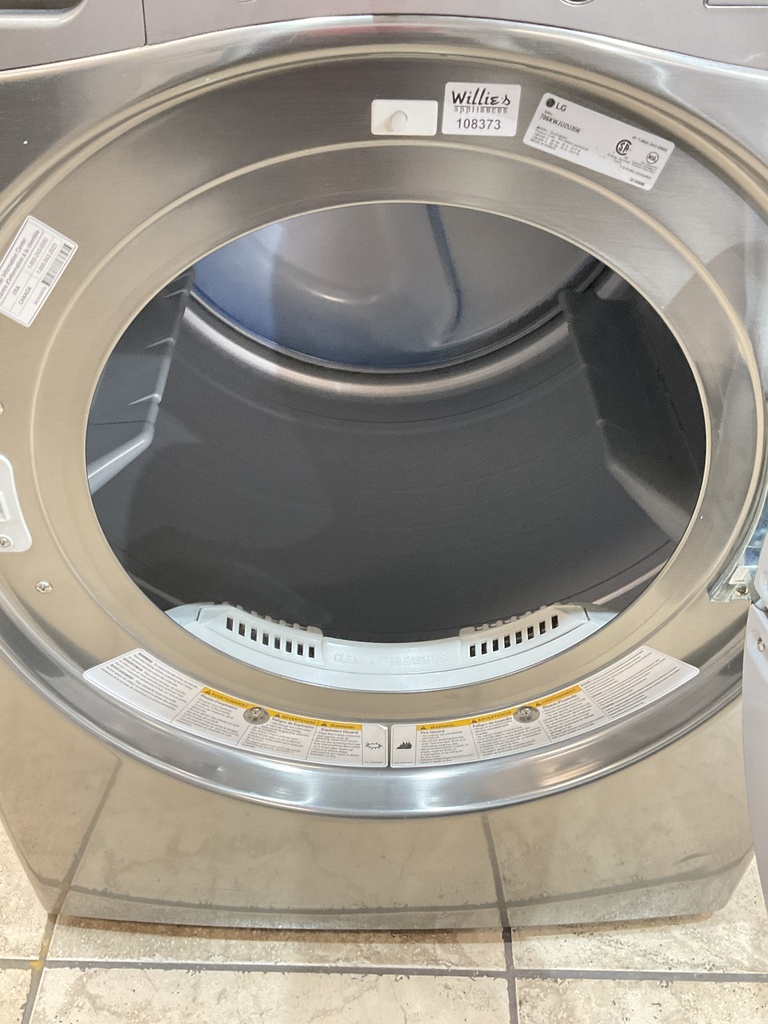 Lg Electric Dryer 220volts(30 AMP) 27inches {no cord} (Grey) 