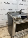 Ge Electric Stove 220volts (40/50 AMP) 30inches {4 prong} (Stainless steel)