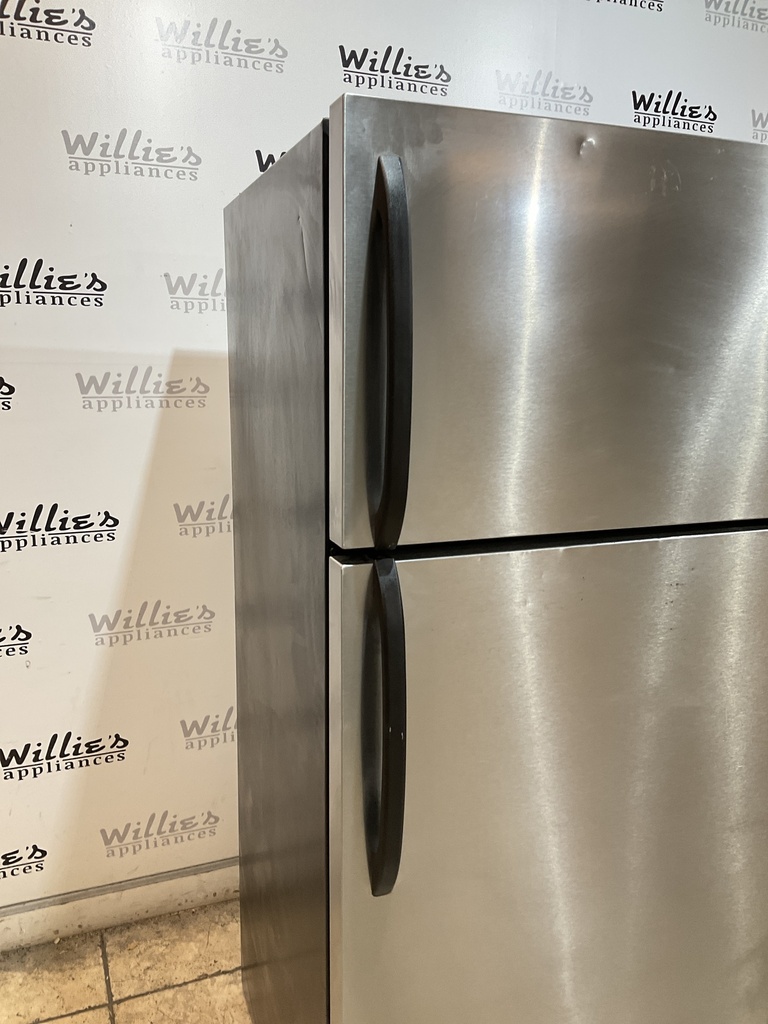 Ge Refrigerator Top and Bottom 28x64 1/2” (Stainless Steel) 