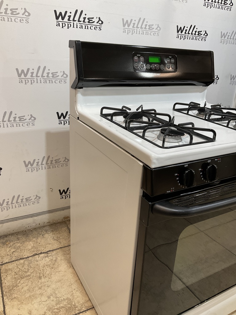 Hotpoint Natural Gas Stove 30inches (White/Black) 
