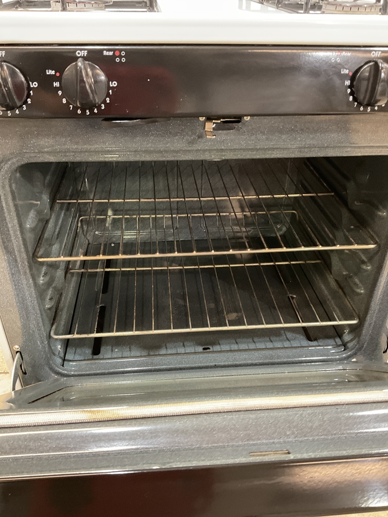 Hotpoint Natural Gas Stove 30inches (White/Black) 