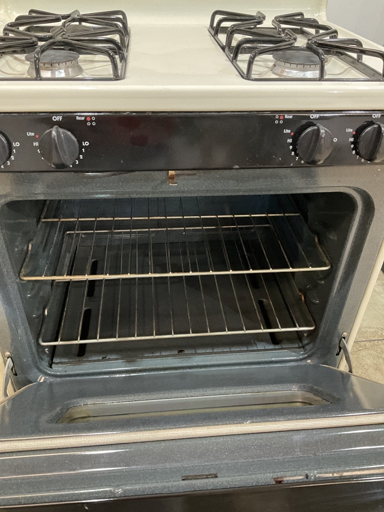 Hotpoint Natural Gas Stove 30inches  (Bisque/Black) 