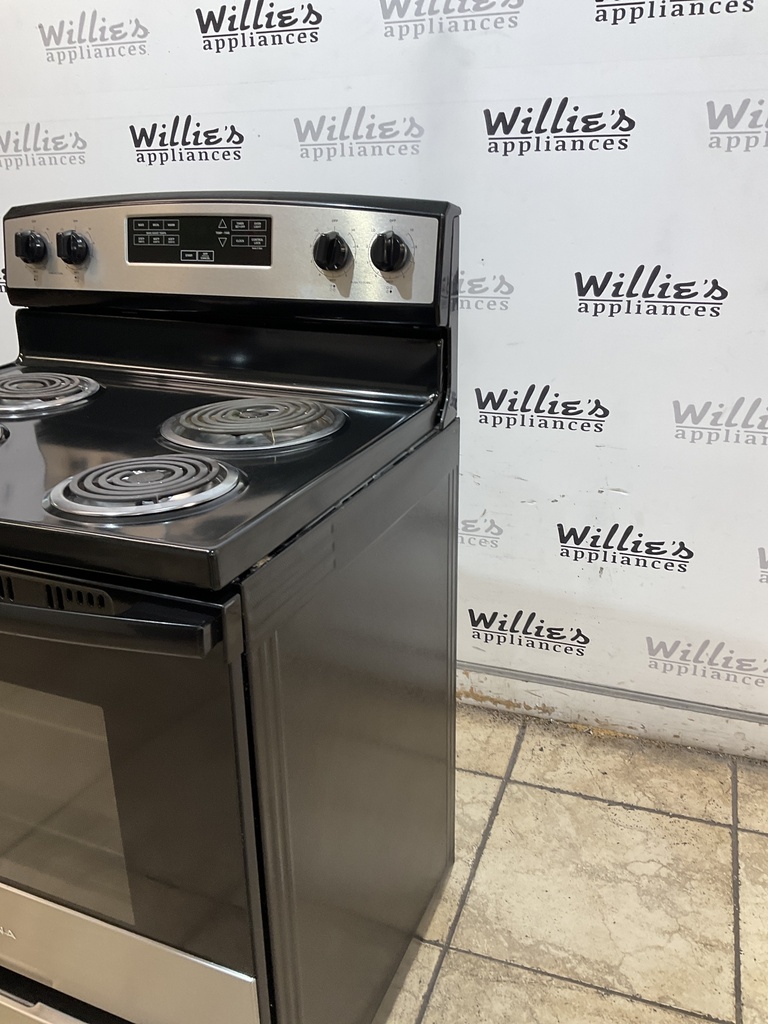 Amana Electric Stove 220volts (40/50 AMP) 30inches {no cord} (Stainless steel) 