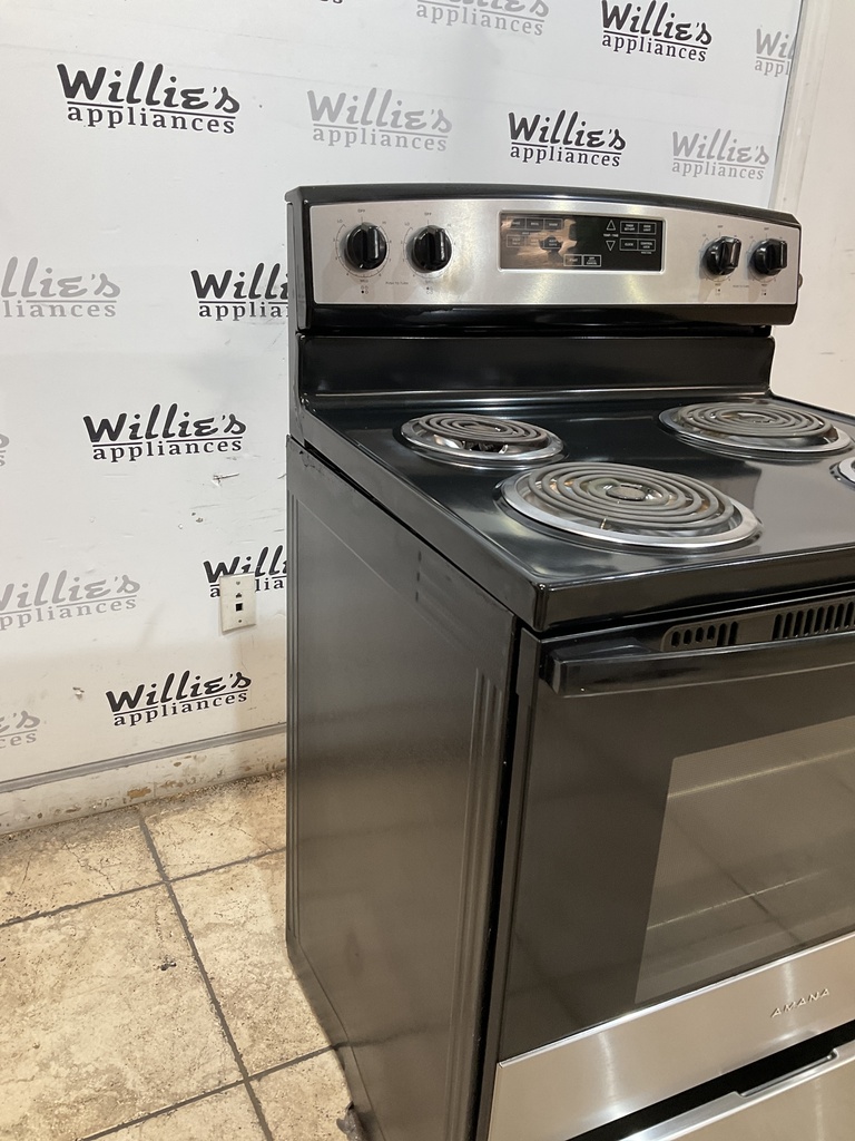 Amana Electric Stove 220volts (40/50 AMP) 30inches {no cord} (Stainless steel) 