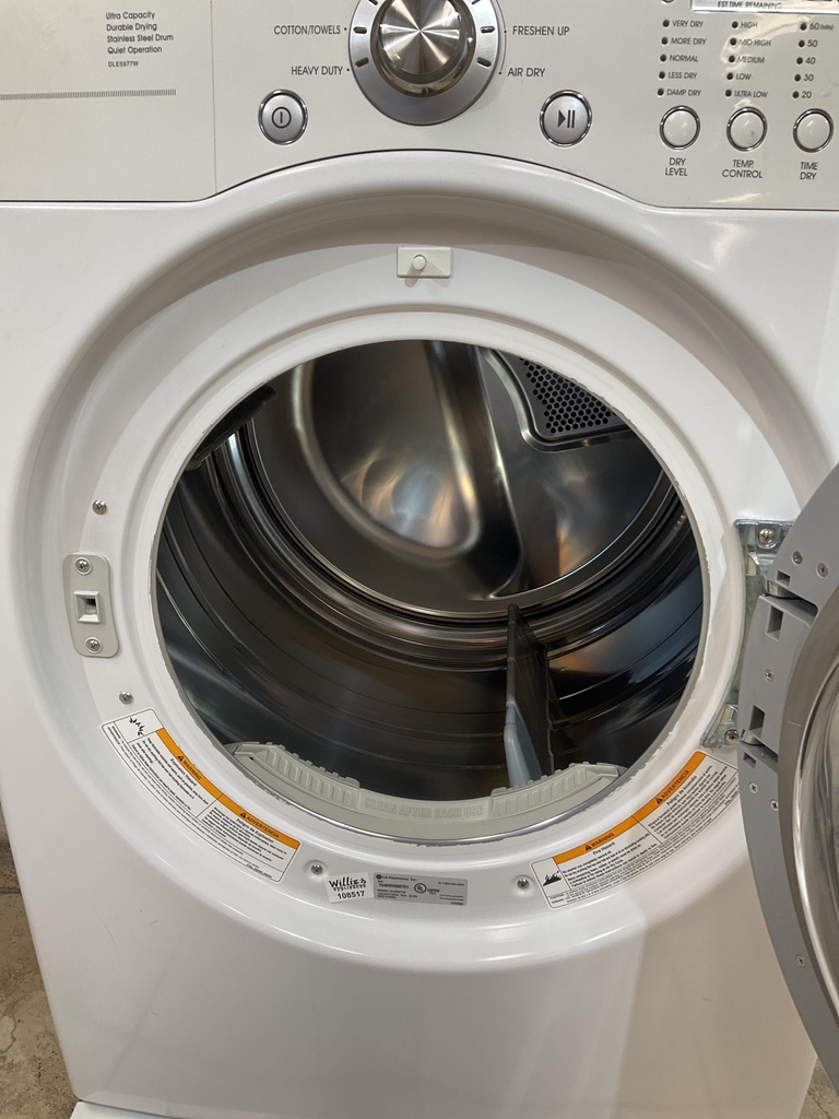 Lg Electric Dryer 220volts (30 AMP) 27inches {4 prong} (White)