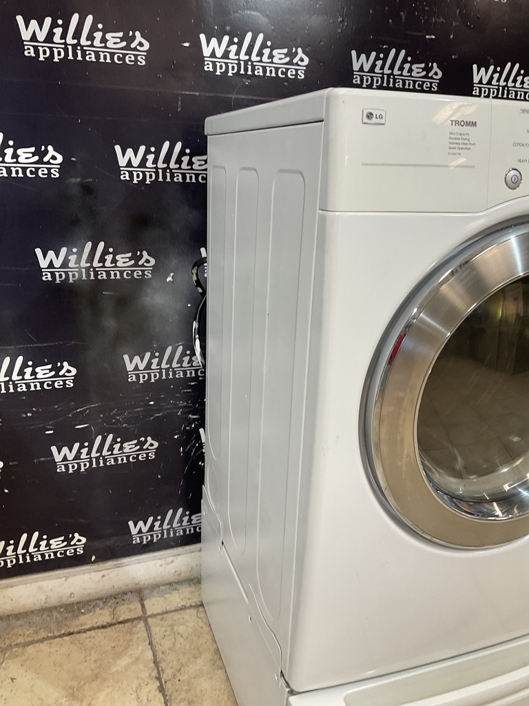 Lg Electric Dryer 220volts (30 AMP) 27inches {4 prong} (White)