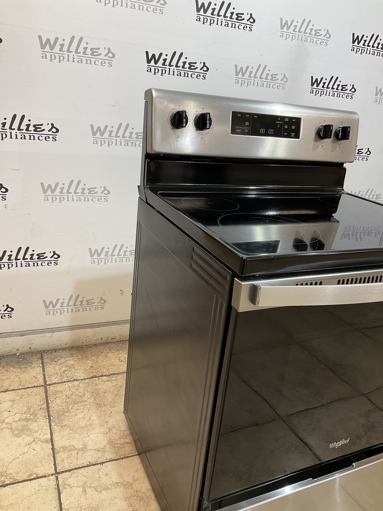 Whirlpool Electric Stove 220volts (40/50 AMP) 30inches {no cord} (Stainless steel) 