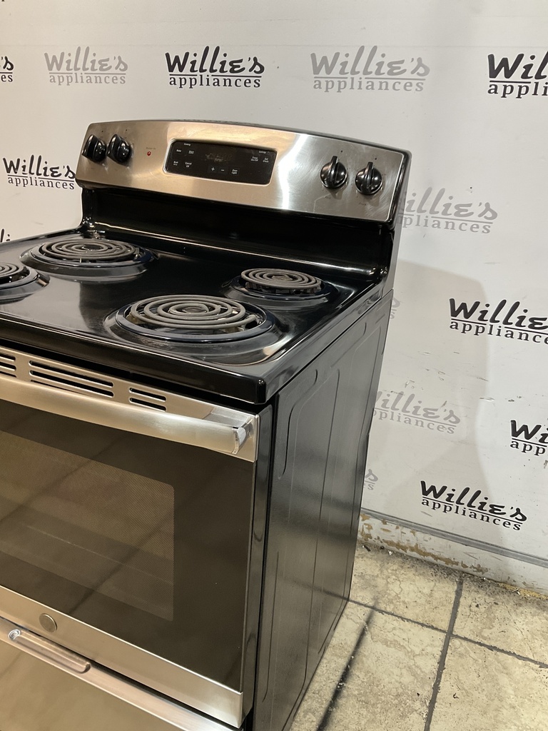 Ge Electric Stove 220volts (40/50 AMP) 30inches {no cord} (Stainless steel) 