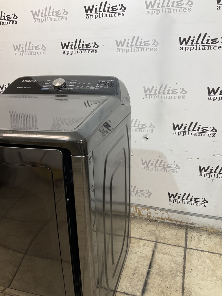 Samsung Electric Dryer 220volts (30 AMP) 27inches {4 prong} (Dark Grey) 