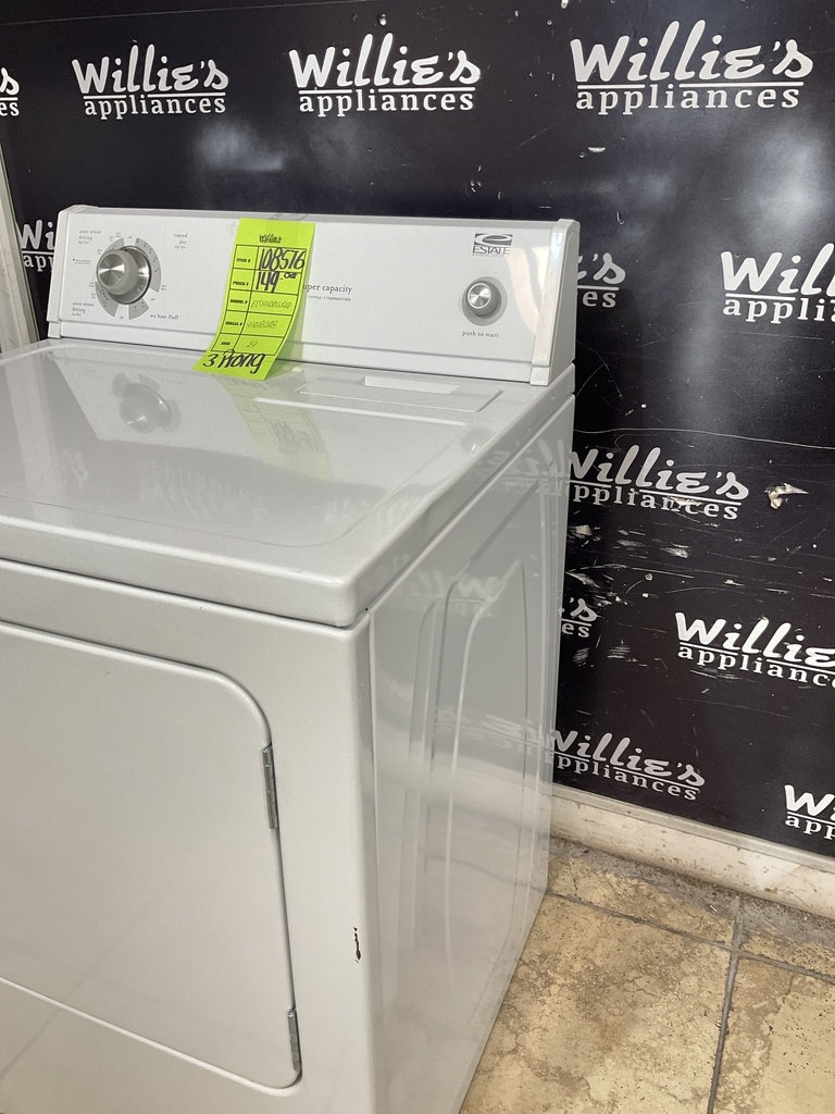 Estate Electric Dryer 220volts (30 AMP) 29inches {3 prong} (White) 
