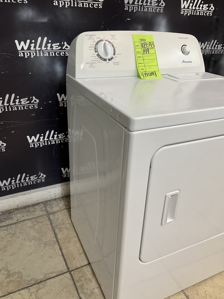Amana Electric Dryer 220volts (30 AMP) 29inches {4 prong} (white) 