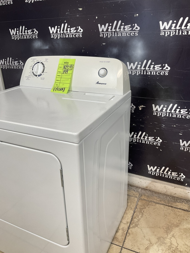 Amana Electric Dryer 220volts (30 AMP) 29inches {4 prong} (white) 