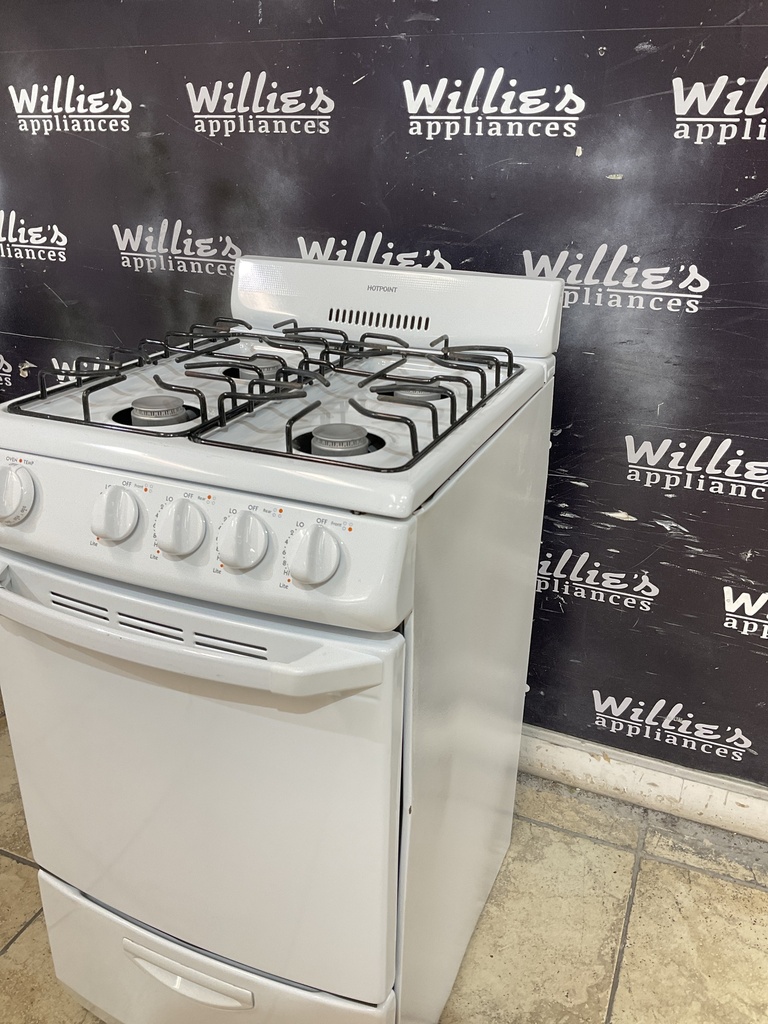 Hotpoint Used Natural Gas Stove 20inches (White)