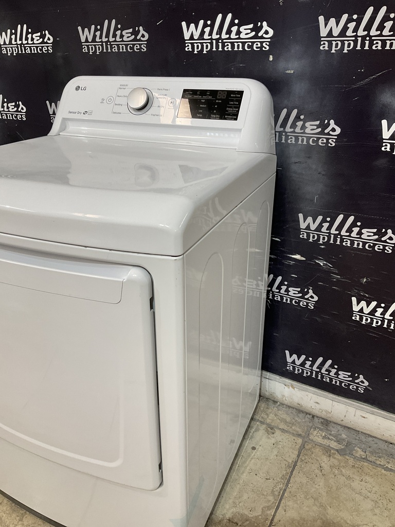 Lg Electric Dryer 220volts (30 AMP) 27inches {no cord} (White) 