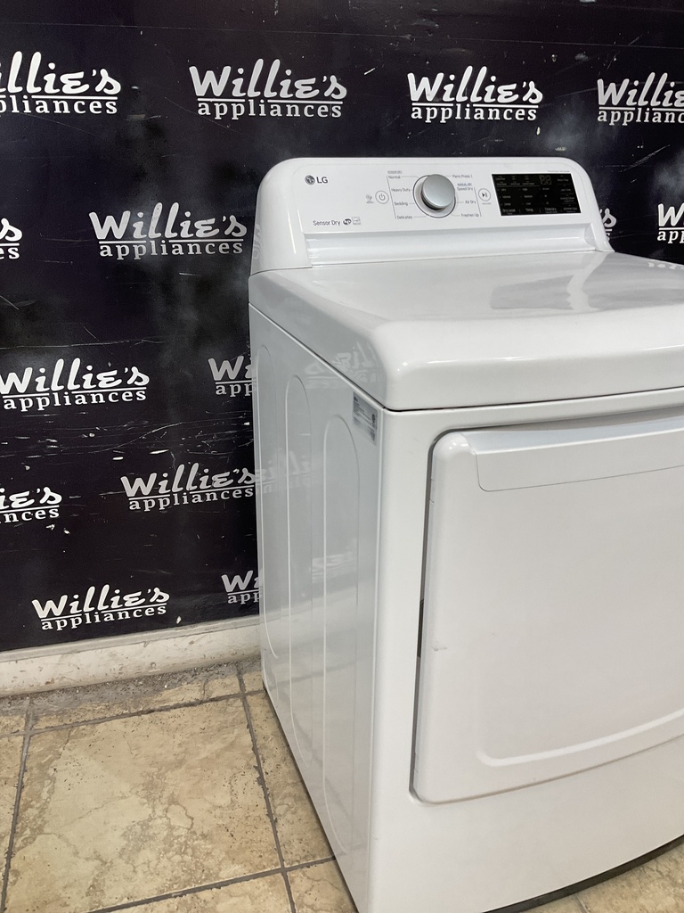 Lg Electric Dryer 220volts (30 AMP) 27inches {no cord} (White) 