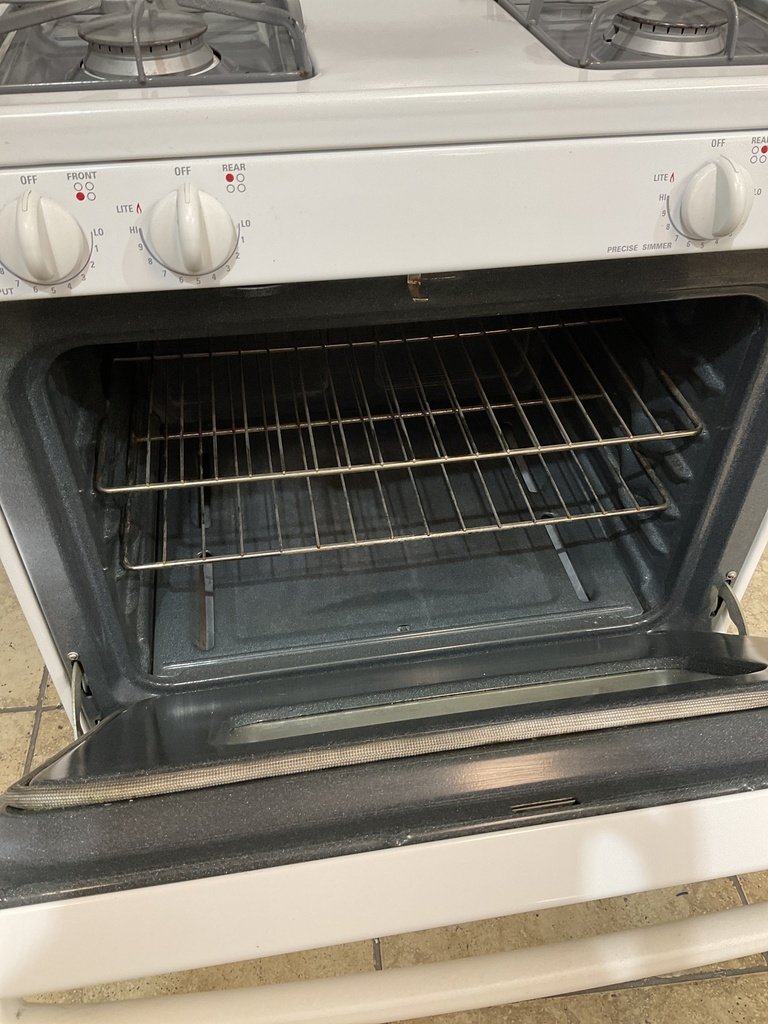 Ge Natural Gas Stove 30inches (White) 