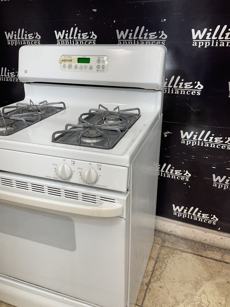 Ge Natural Gas Stove 30inches (White) 
