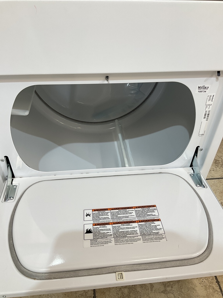Whirlpool Electric Dryer 220volts (30 AMP) 29inches {no cord} (White) 