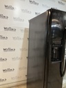 Ge Refrigerator Side by Side 36x69 1/2” (Black) 