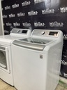 Lg Electric Set Washer/Dryer 220volts (30 AMP) 27inches {3 prong} (White)