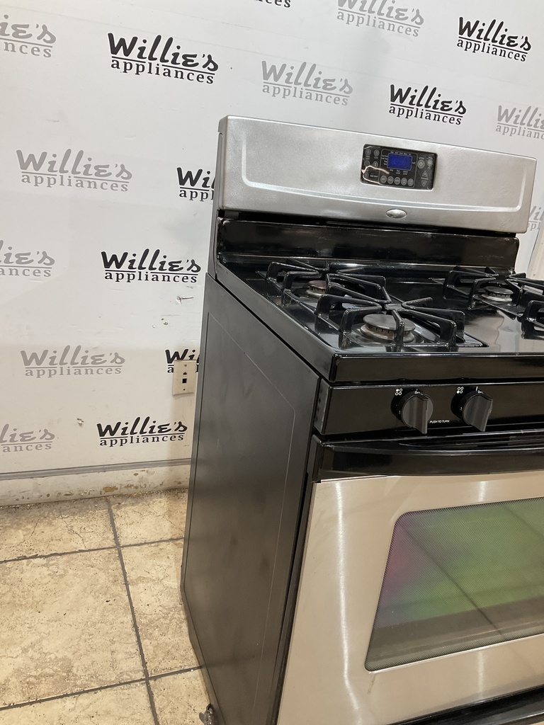 Whirlpool Natural Gas Stove 30inches (Stainless Steel) 