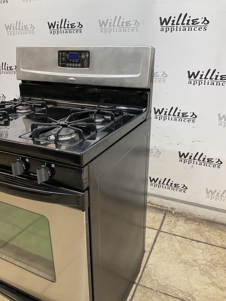Whirlpool Natural Gas Stove 30inches (Stainless Steel) 