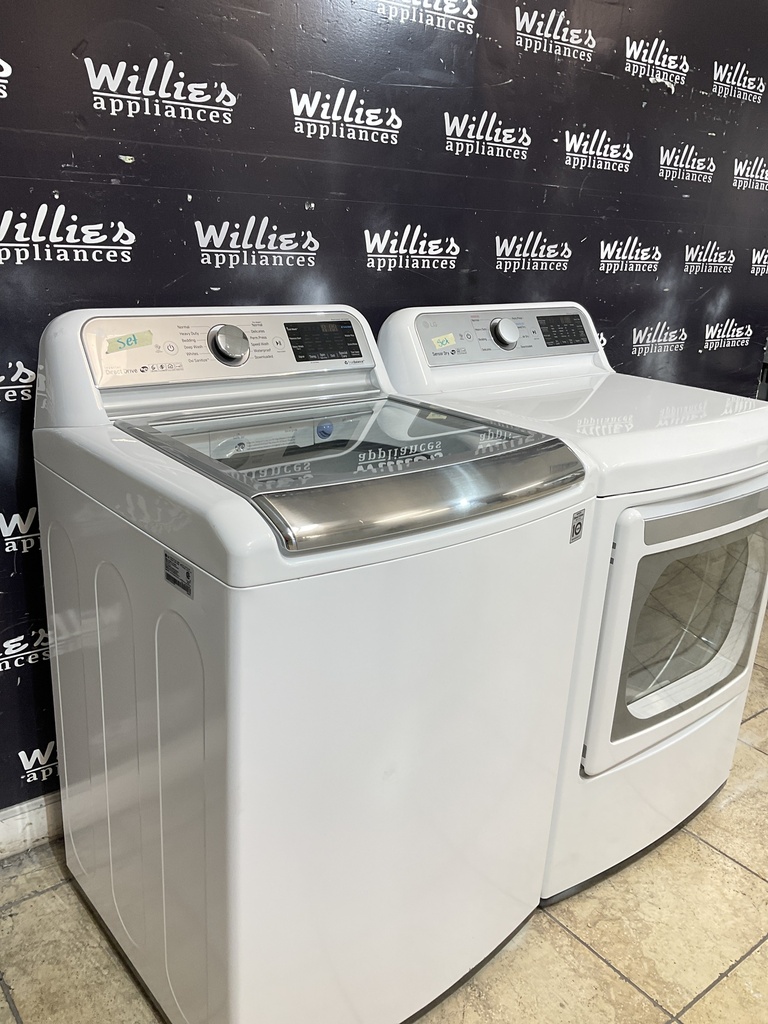Lg Electric Set Washer/Dryer 27inches 220volts (30 AMP) {3 prong} (White) 