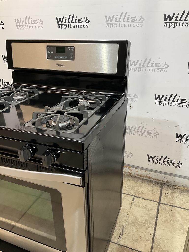 Whirlpool Natural Gas Stove 30inches (Stainless Steel) 