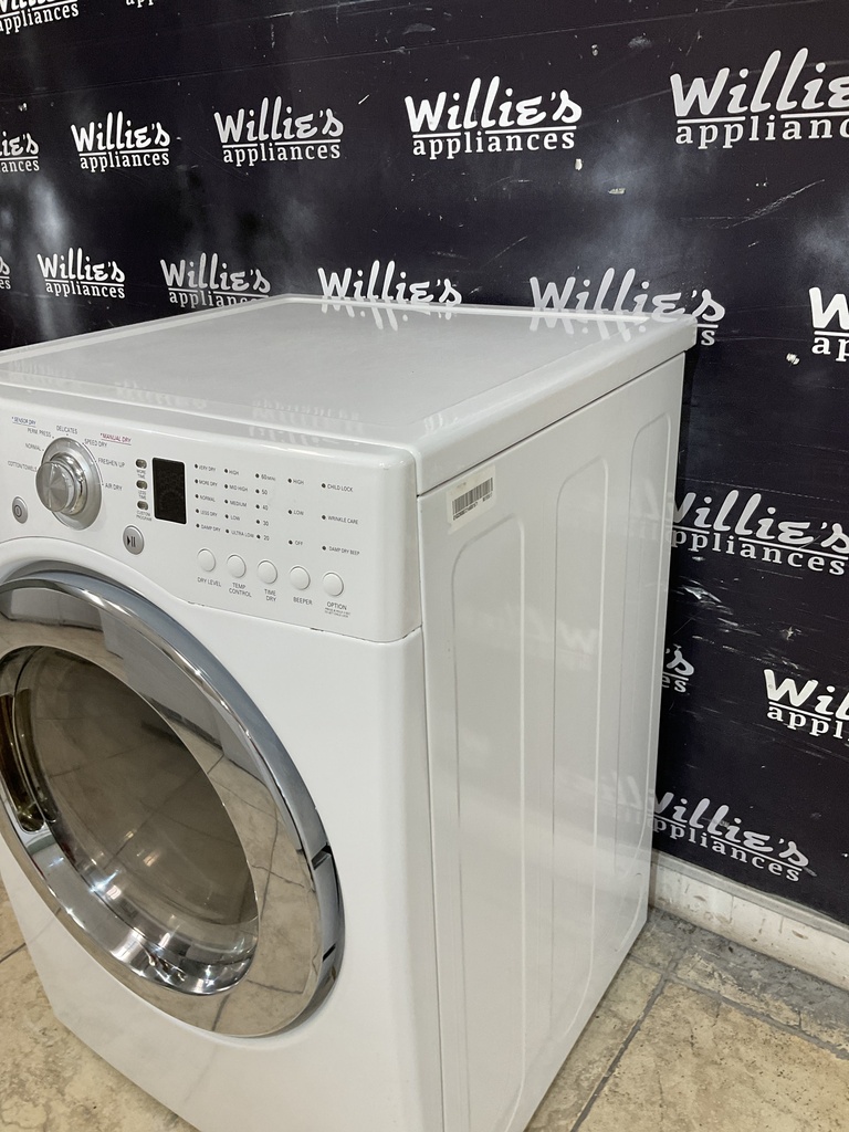 Lg Electric Dryer 220volts (30 AMP) 27inches {no cord} (White) 