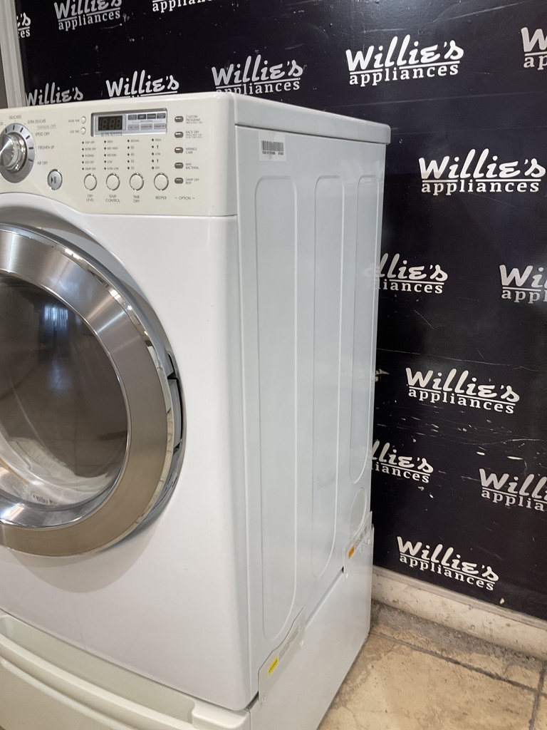 Lg Electric Dryer 220volts (30 AMP) 27inches {4 prong} (White) 
