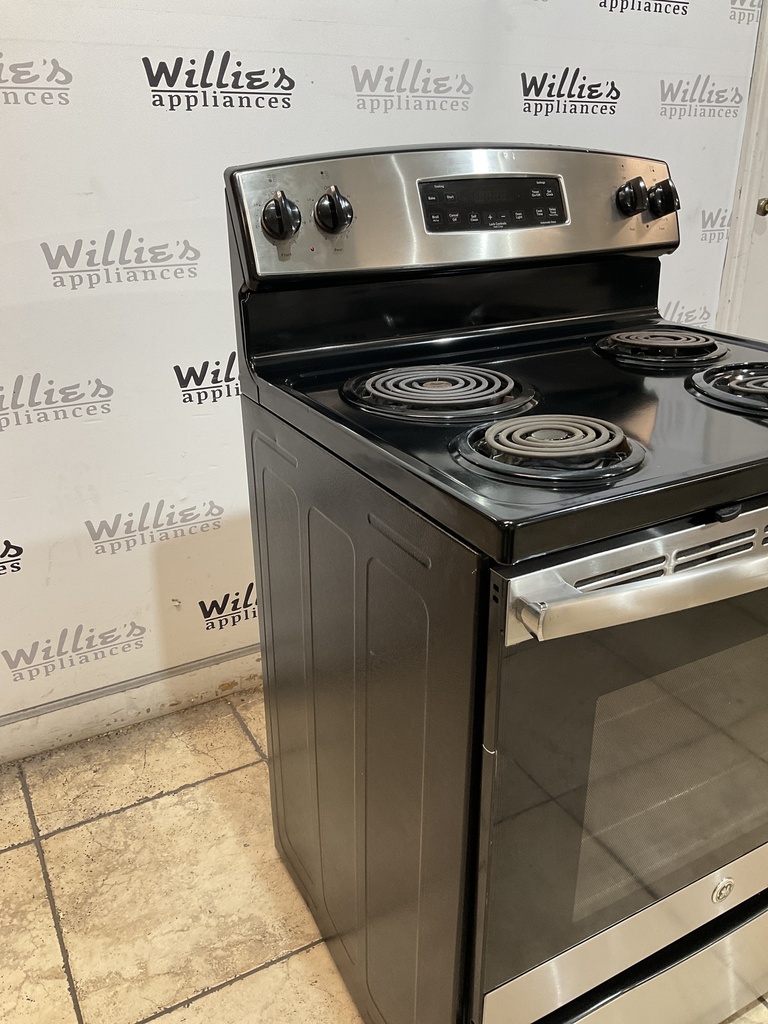 Ge Electric Stove 220volts (40/50 AMP) 30inches {no cord} (Stainless Steel) 