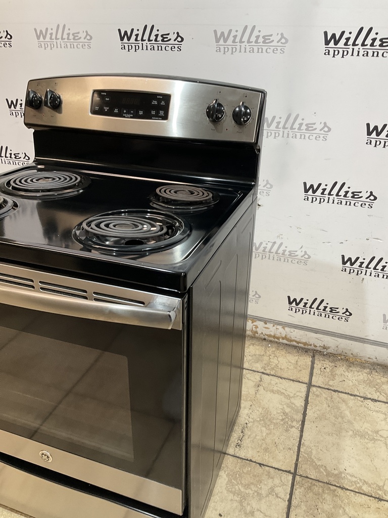 Ge Electric Stove 220volts (40/50 AMP) 30inches {no cord} (Stainless Steel) 