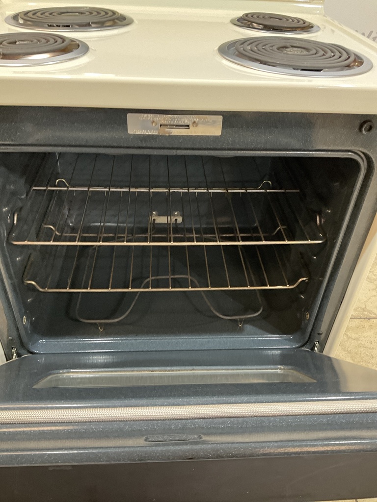 Ge Electric Stove 220volts (40/50 AMP) 30inches {no cord} (Bisque/Black) 