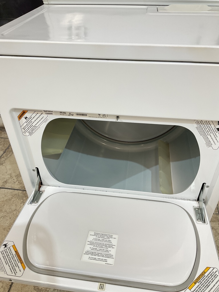 Whirlpool Electric Dryer 220volts (30 AMP) 29inches {no cord} (White) 