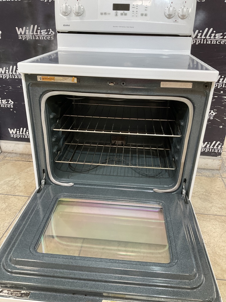 Kenmore Electric Stove 220volts (40/50 AMP) 30inches {4 prong} (White)