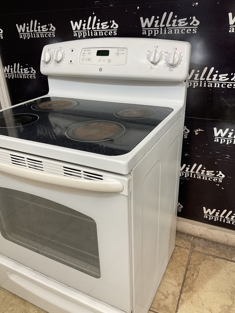 Ge Electric Stove 30inches {no cord} (White) 