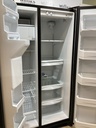 Ge Refrigerator Side by Side 34x67 1/2” (black) 