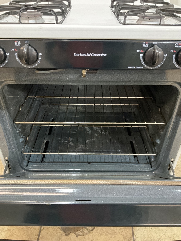 Ge Natural Gas Stove 30inches (White/Black) 