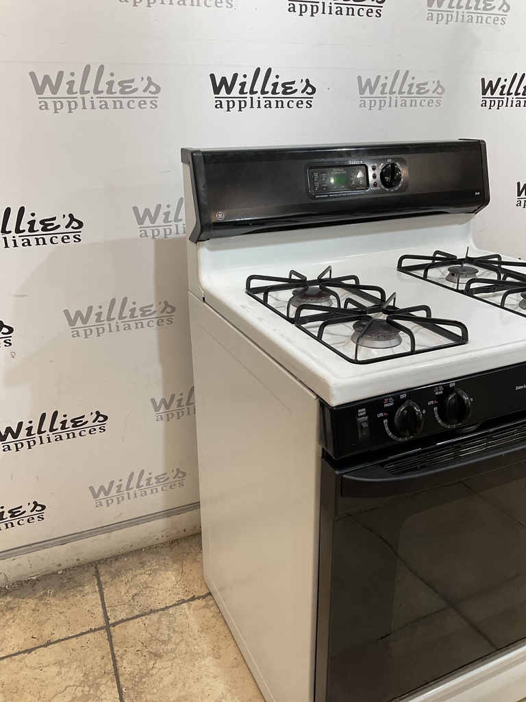 Ge Natural Gas Stove 30inches (White/Black) 