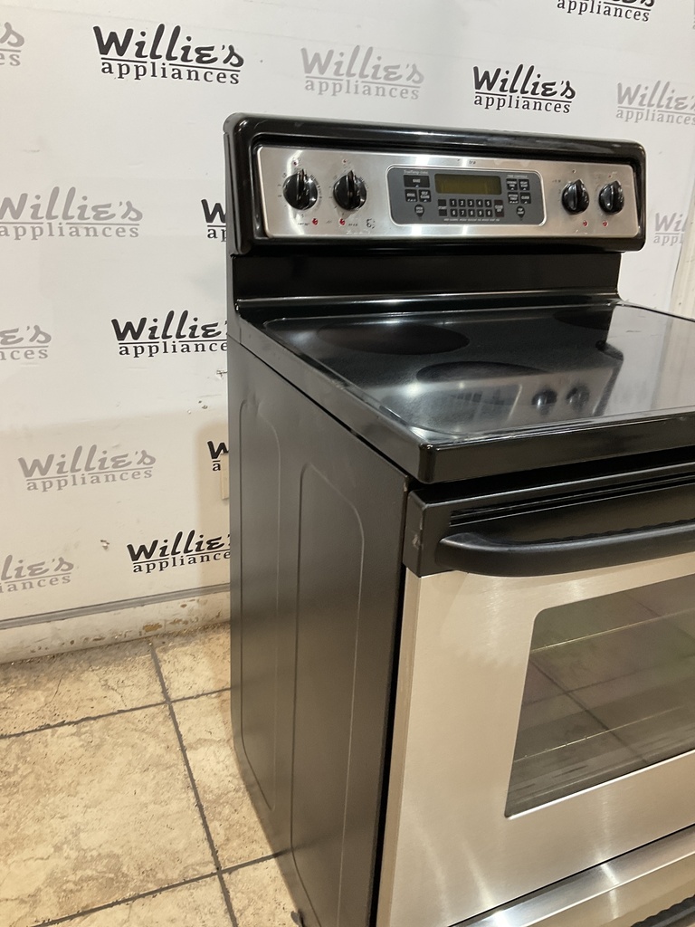 Ge Electric Stove 220volts (40/50 AMP) 30inches {4 prong} (Stainless Steel) 