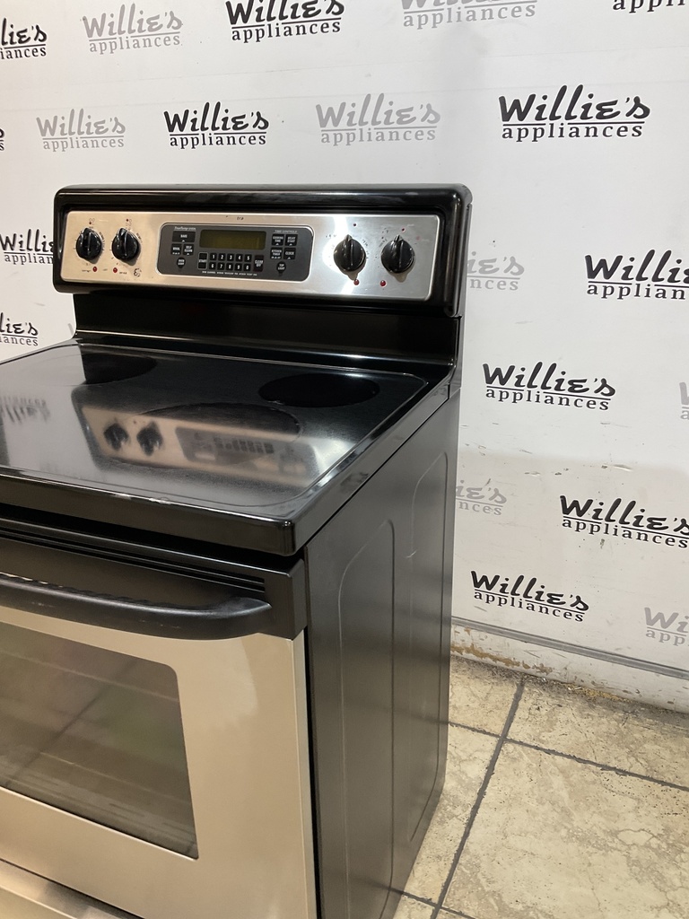 Ge Electric Stove 220volts (40/50 AMP) 30inches {4 prong} (Stainless Steel) 