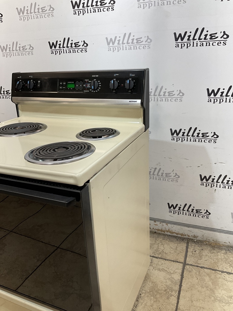 Hotpoint Electric Stove 30inches {no cord} (Bisque/black)