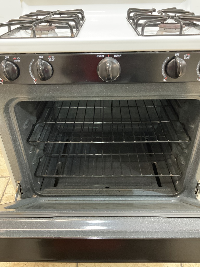 Ge Natural Gas Stove 30inches (Black/white) 