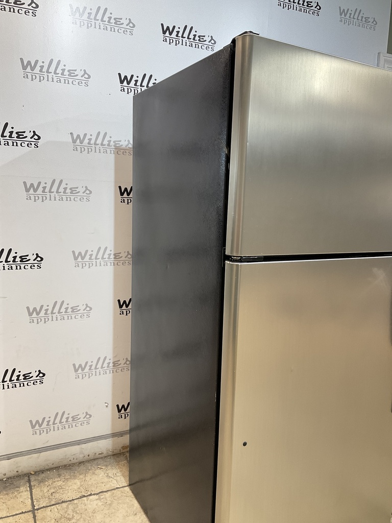 Ge Refrigerator Top and Bottom 30x66 1/2” (Stainless Steel) 