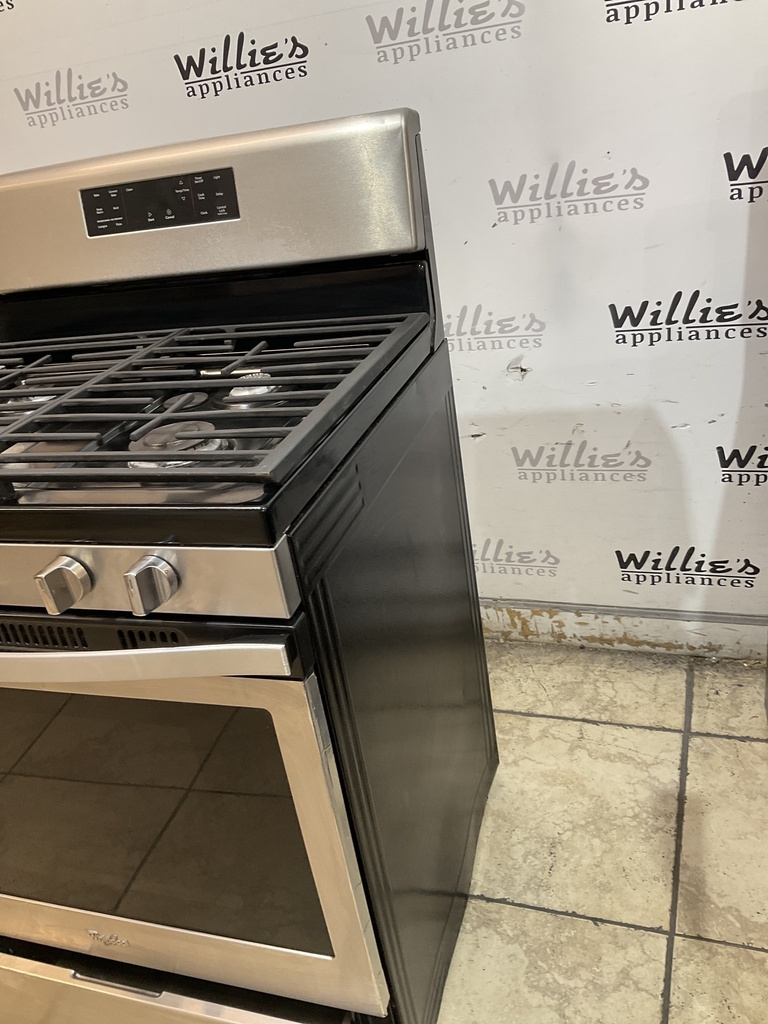 Whirlpool Natural Gas Stove 30inches (Stainless Steel) 