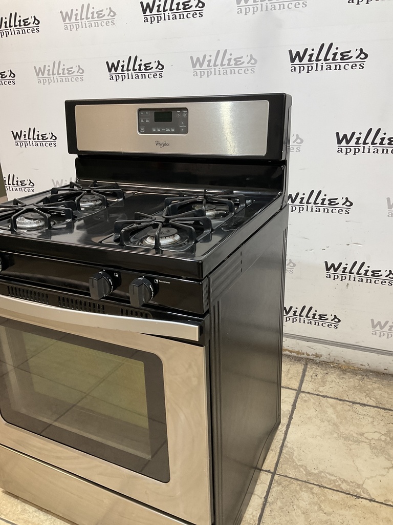 Whirlpool Natural Gas Stove 30inches (Stainless Steel) 
