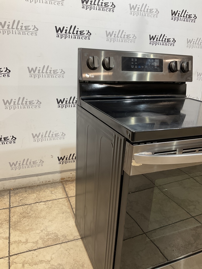 Lg Electric Stove 30inches (Black Stainless) 